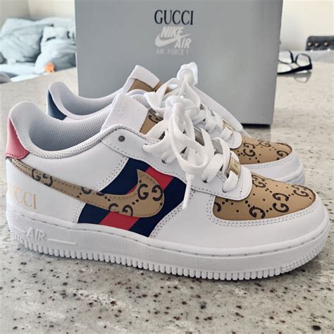 gucci print nke af 1|gucci af1 low gg fabric.